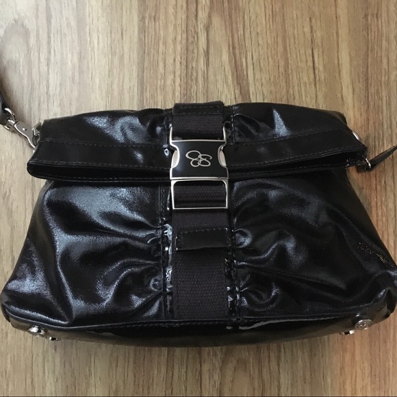 Jessica Simpson small black clutch with strap - Picture 3 of 6